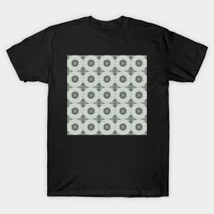 Orchid Mezzotint Intaglio Kaleidoscope pattern 4 T-Shirt